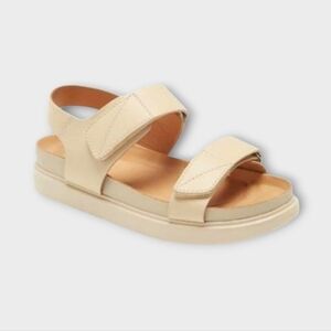 Vagabond Erin Cream Leather Platform Sandals